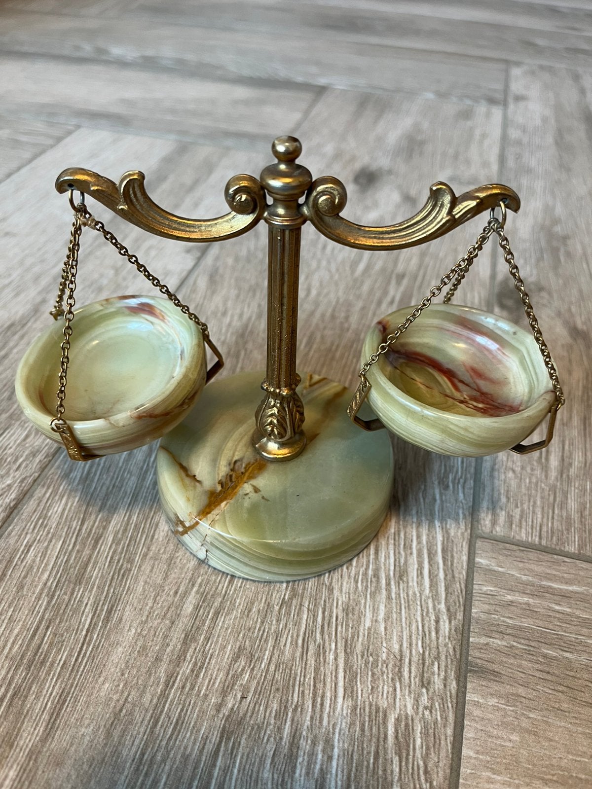 Albasten weegschaal, Antiek en Kunst, Ophalen of Verzenden
