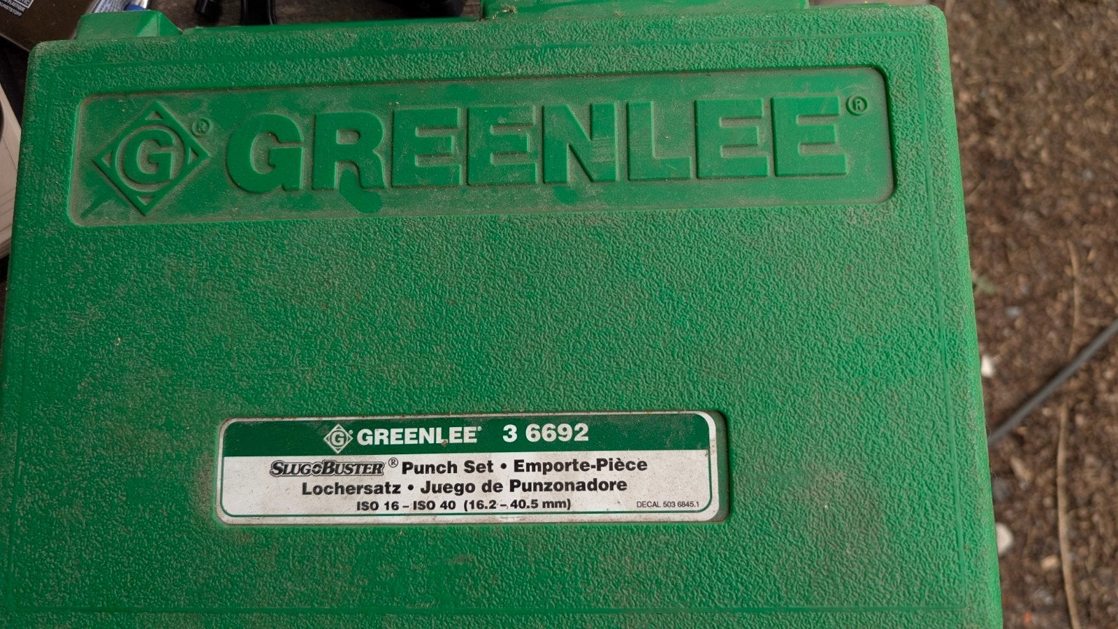 Greenlee pons set, Bricolage & Construction, Enlèvement, Utilisé