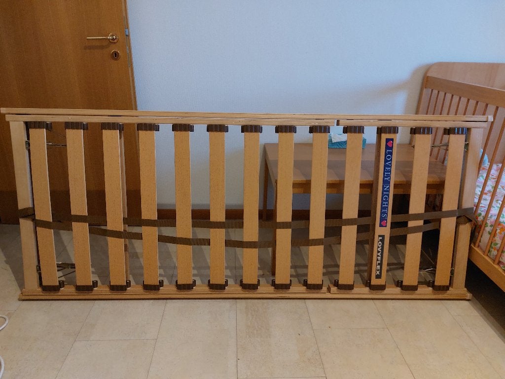Lattenbodem, Ophalen, Eenpersoons, Zo goed als nieuw, 80 cm