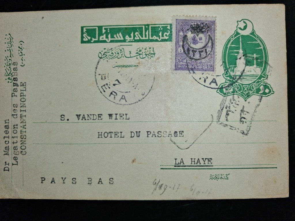 Ottomaanse briefkaart uit 1917 naar Nederland, Verzamelen, Ophalen of Verzenden, Voor 1920