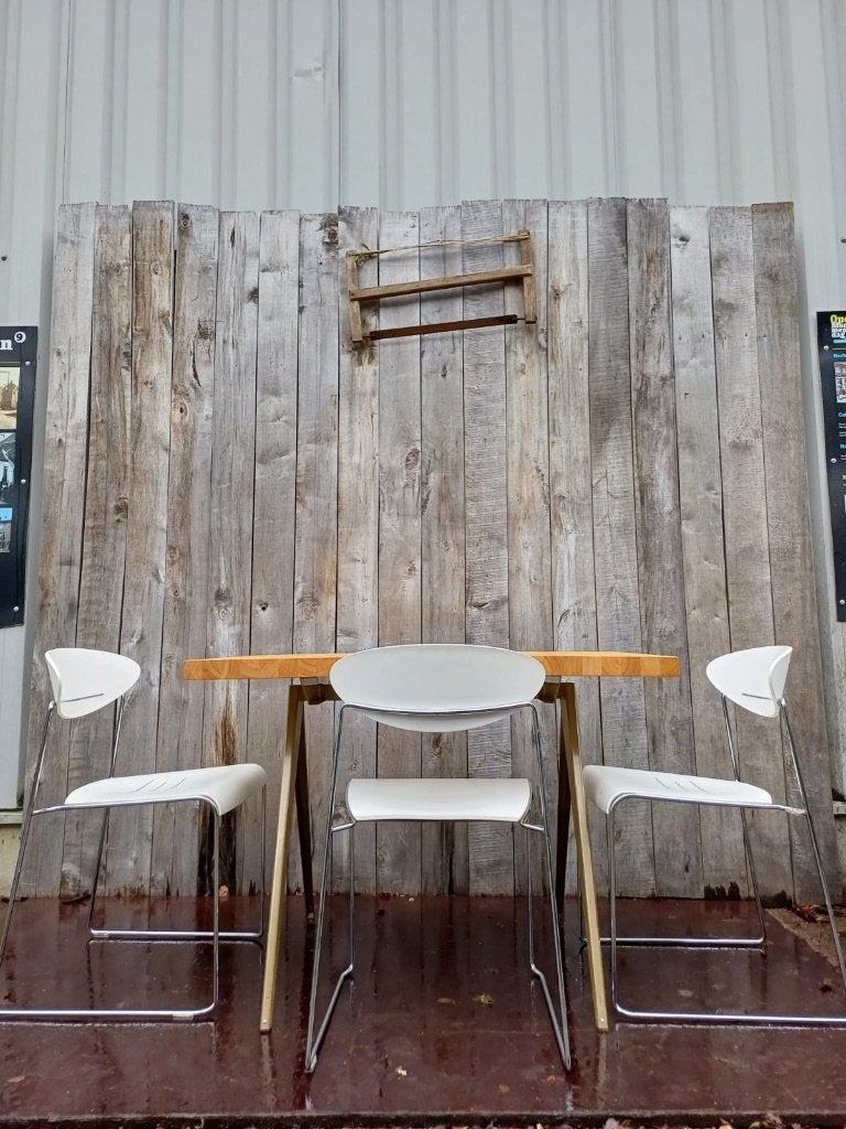 Vds Sari Designstoel ( 66 op voorraad), Huis en Inrichting, Vds Sari Designstoel – witte kuip, Gebruikt, Wit, Ophalen of Verzenden