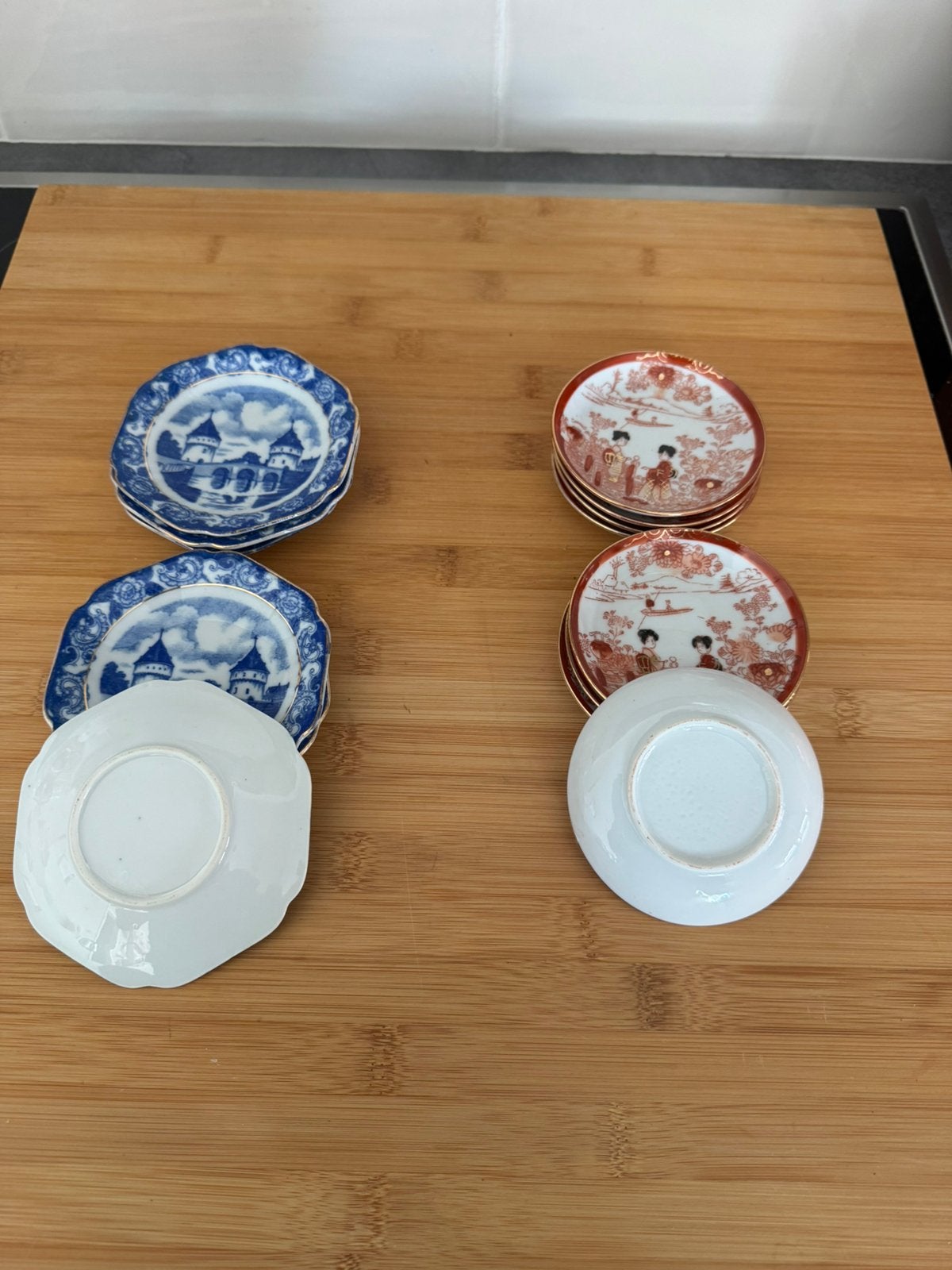 Chinese tasjes en bordjes + delft bordjes, Antiek en Kunst, Ophalen