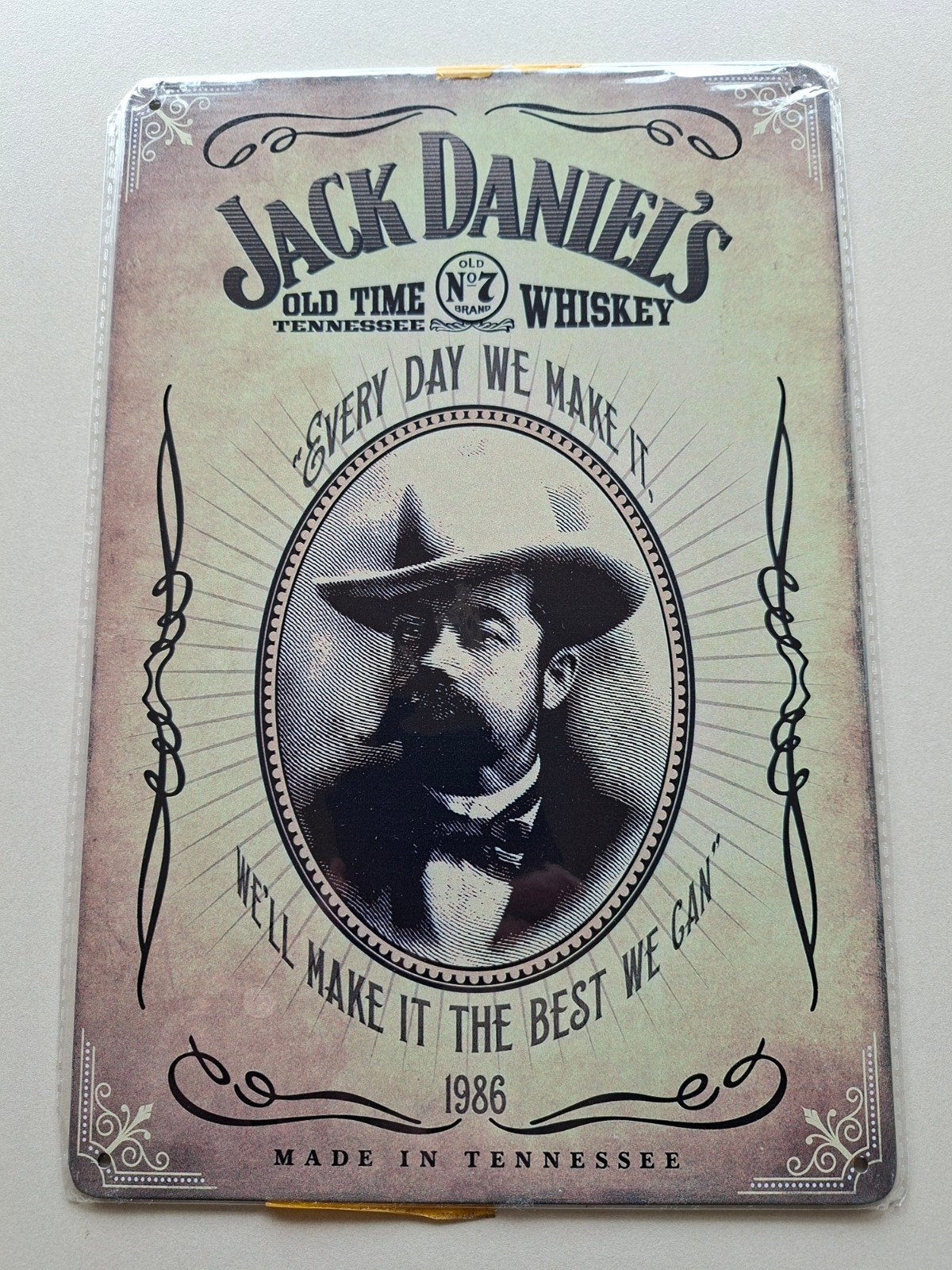 Assiette JACK DANIELS 20 cm X 30 cm, Enlèvement