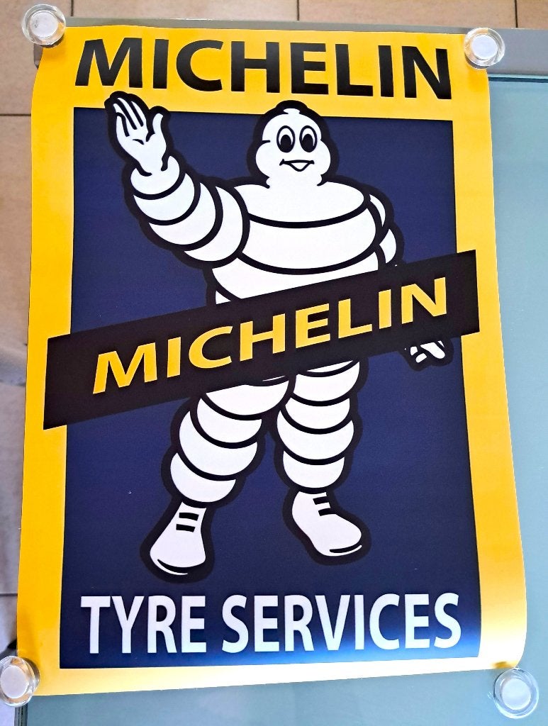 Michelin sticker / poster 20 x 30cm, Enlèvement ou Envoi, Neuf, Voiture ou Moto