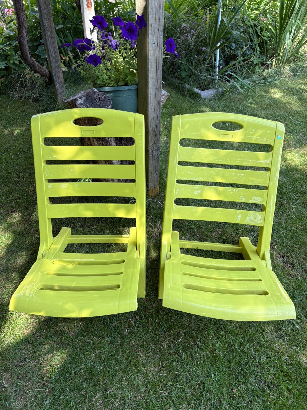 Kleine tuin stoelen, Ophalen of Verzenden, Zo goed als nieuw, Plastic