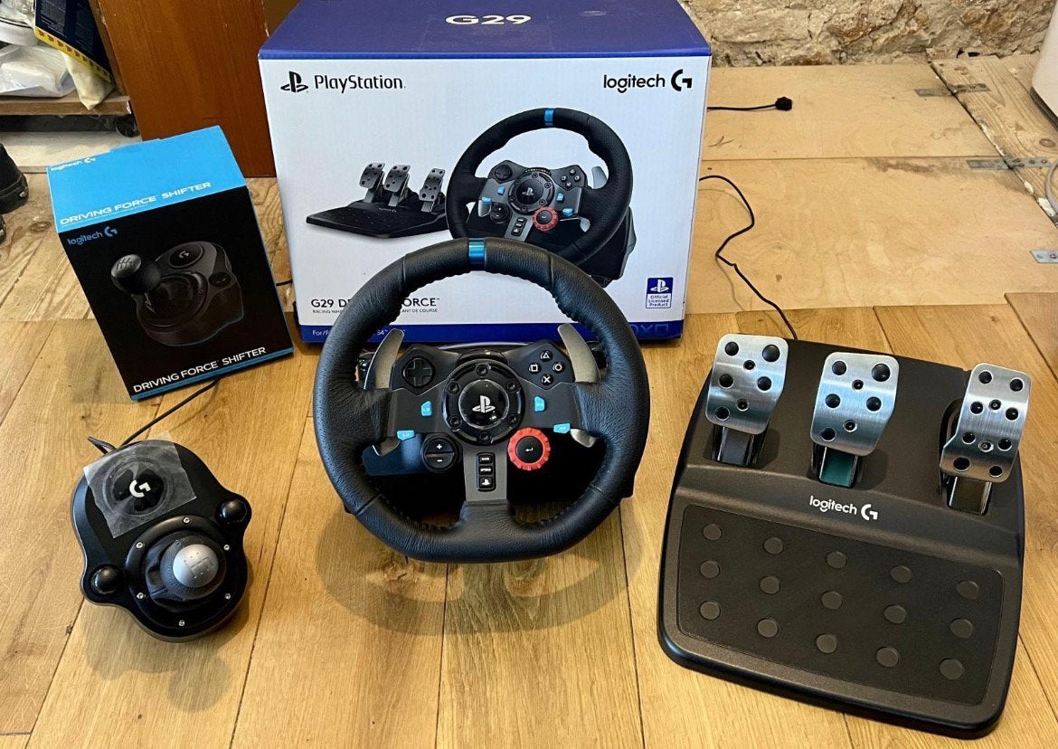 Logitech g29 playstion stuur met schakelpoot, Ophalen, Zo goed als nieuw