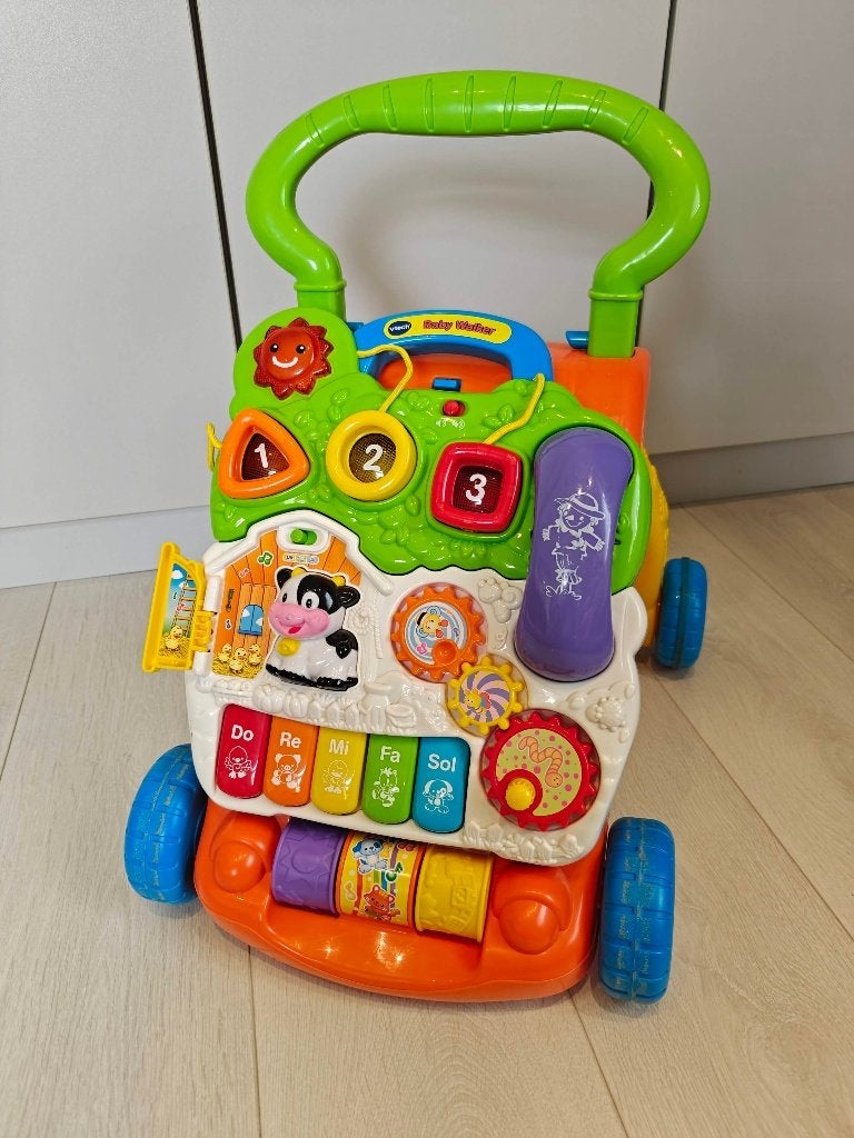 VTech 2 in 1 Baby Walker, Kinderen en Baby's, Ophalen, Zo goed als nieuw, Babygym, Met licht