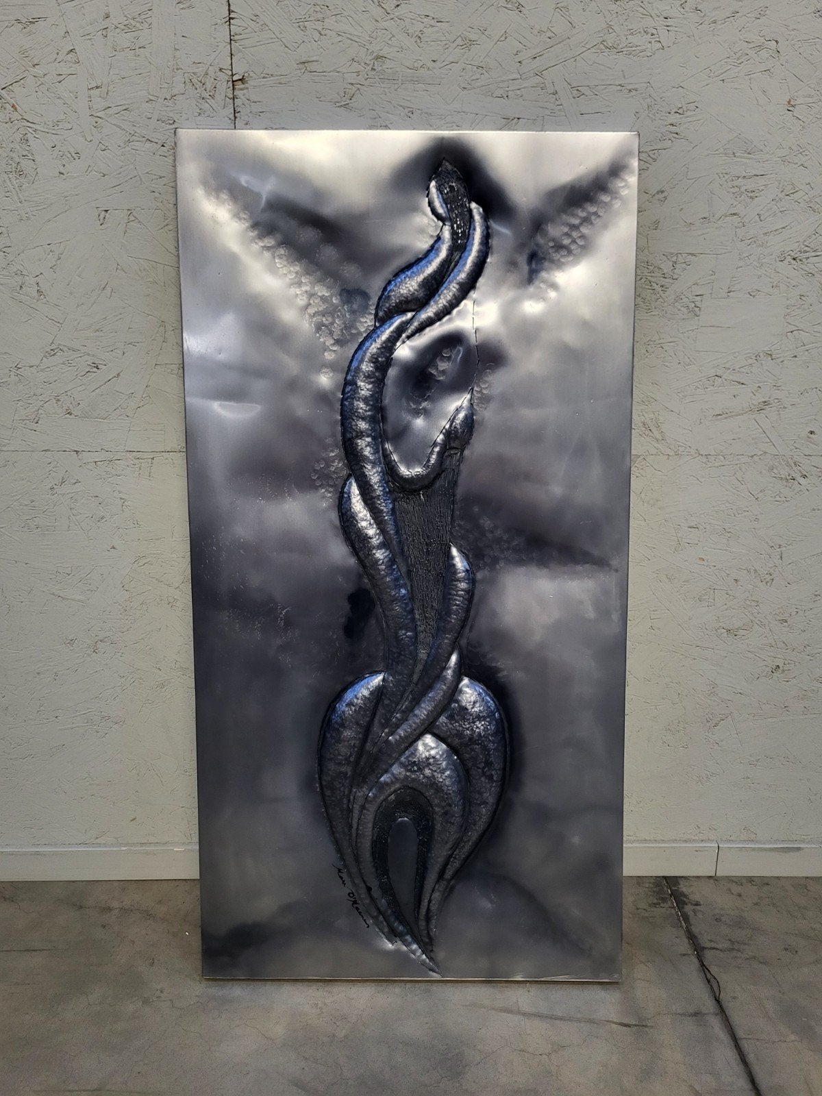 Marc D’Haenens – Metalen wandsculptuur, België, jaren 70, Maison & Meubles, Accessoires pour la Maison | Décorations murale, Enlèvement