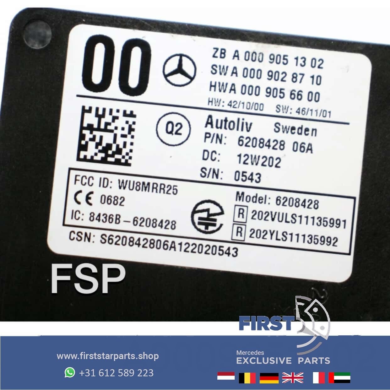 Distronic Radar Sensor A0009051302 Mercedes W176 W246 W117 W, Utilisé, -, -, Enlèvement ou Envoi
