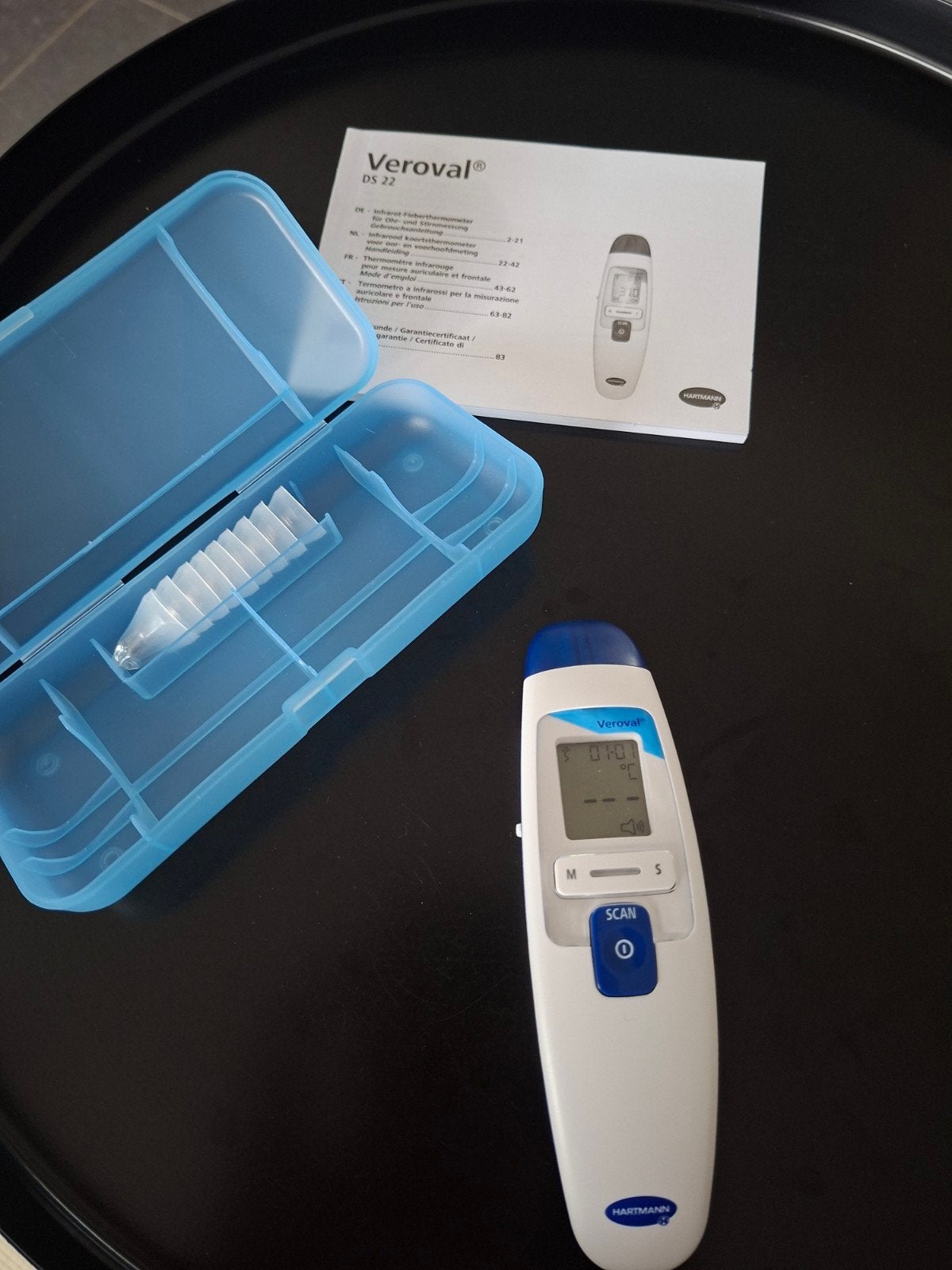 Veroval voorhoofd- en oorthermometer, Sport en Fitness, Gezondheidsproducten en Wellness, Ophalen of Verzenden, Zo goed als nieuw