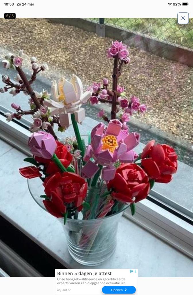 Lego bloemen rozen,pioenen,lentebloesems, Enlèvement ou Envoi, Comme neuf