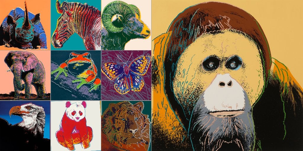 Andy Warhol INVITATION CARDS Endangered Species, Ophalen of Verzenden