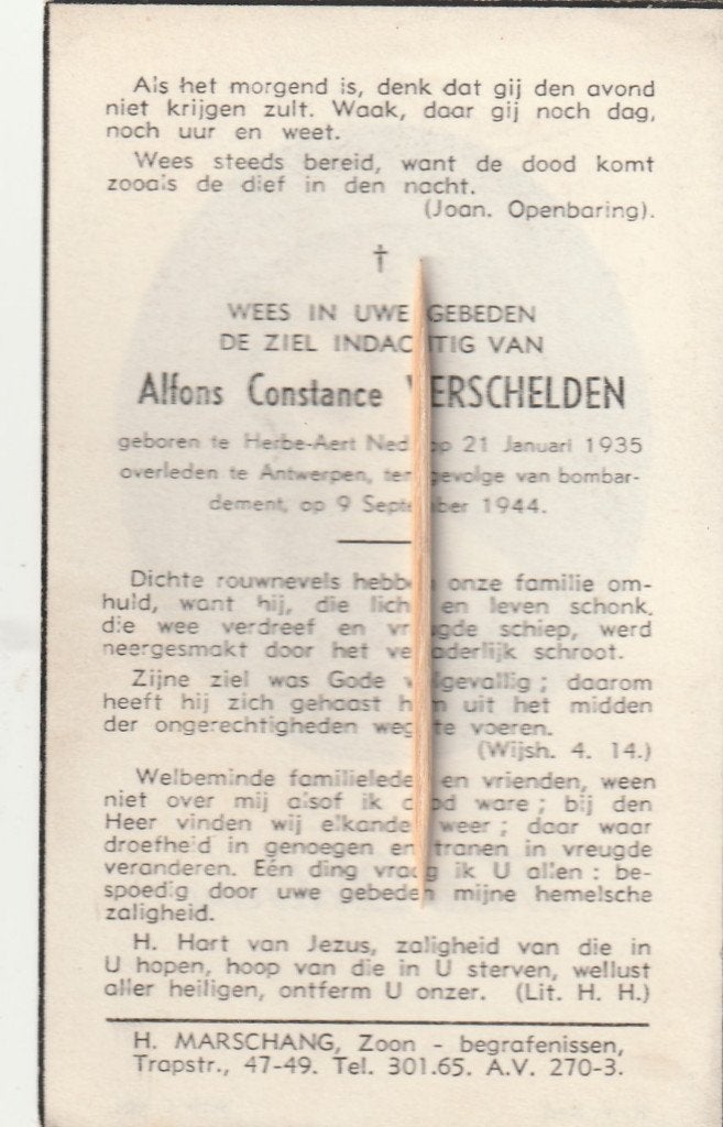 Oorlogsslachtoffer 1940-45, Verzenden
