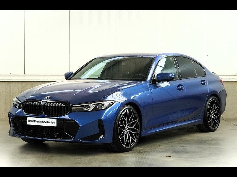 BMW 3-Serie M SPORT - AUTOMAAT - NAVI - LED, Auto's, BMW, Automaat, Blauw, Bedrijf, 156 pk