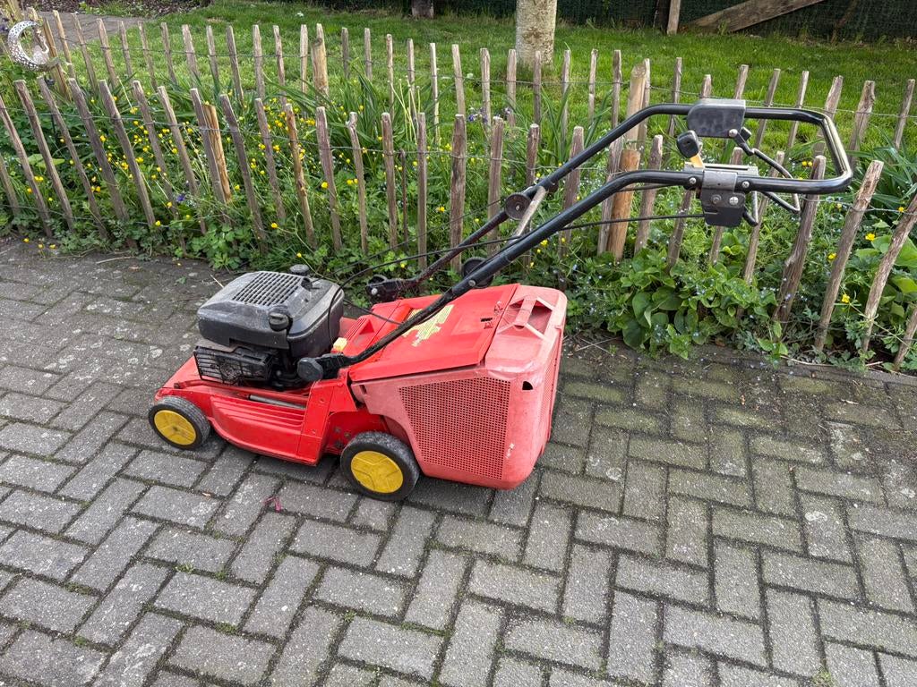 Grasmaaier zelftrekker, Ophalen, Gebruikt, Benzine-grasmaaier, Opvangbak