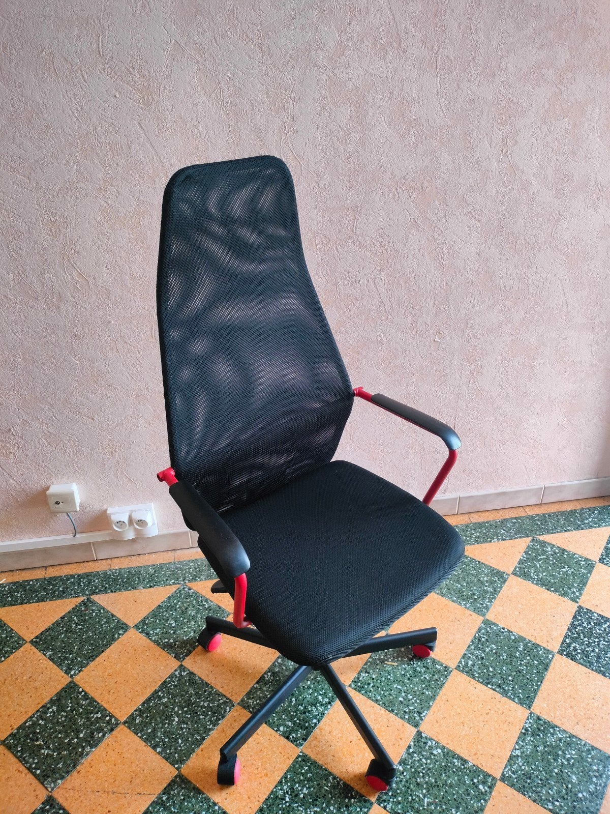 chaise de bureau, Ophalen, Rood, Bureaustoel