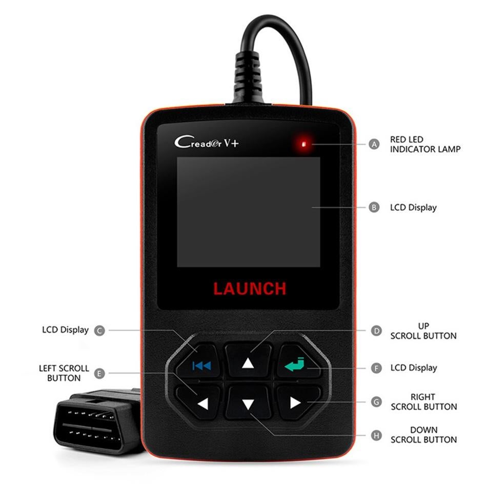 Start X431 Creader V+ OBD2 autodiagnosescanner, Auto diversen, Autogereedschap, Ophalen of Verzenden, Nieuw