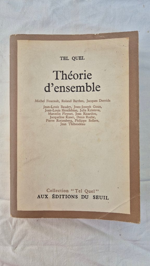 Théorie d'ensemble / Tel quel, Livres, Philosophie, Enlèvement ou Envoi, Utilisé