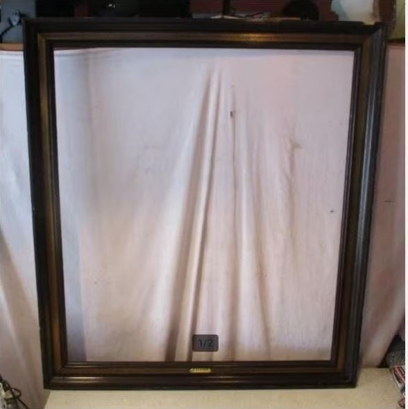 Joli grand cadre en bois - 96 x 86/85 x 75, Maison & Meubles, Accessoires pour la Maison | Cadres, Enlèvement ou Envoi, Comme neuf