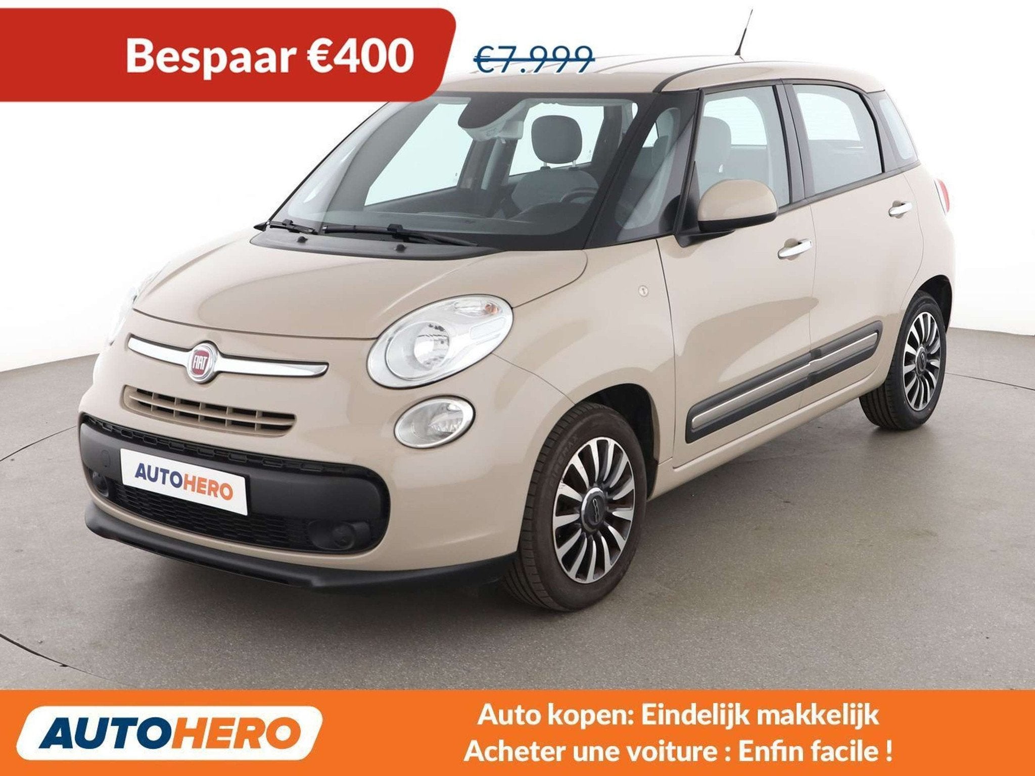 Fiat 500L 1.4 Pop Star (bj 2015), Auto's, Voorwielaandrijving, Stof, Gebruikt, 95 pk