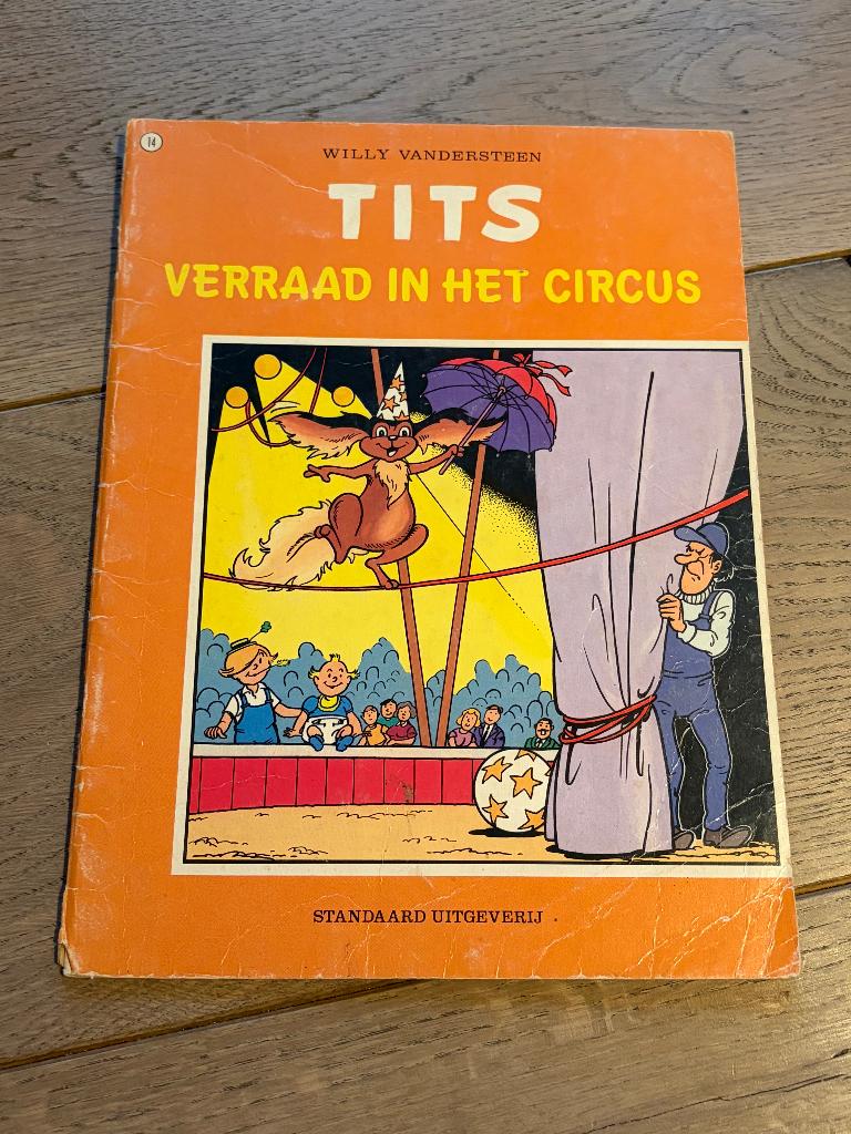 Tits - 14 - Verraad in het circus, Boeken, Eén stripboek, Ophalen of Verzenden, Gelezen, Willy Vandersteen