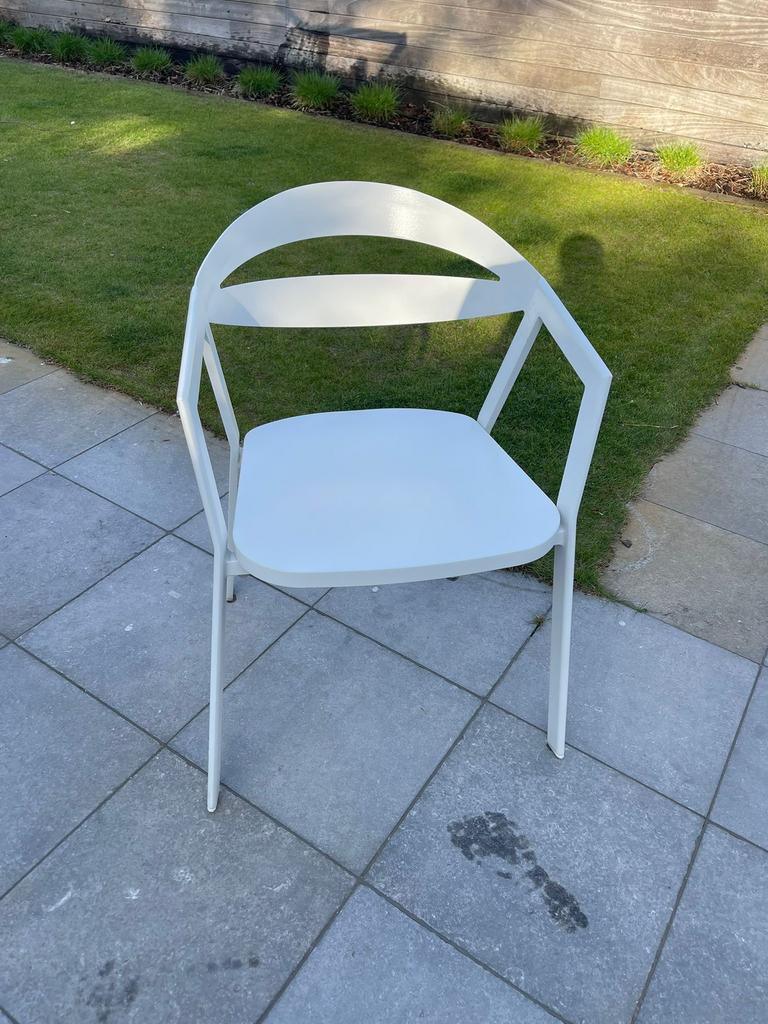 6 tuinstoelen, Ophalen, Zo goed als nieuw, Aluminium, Stapelbaar