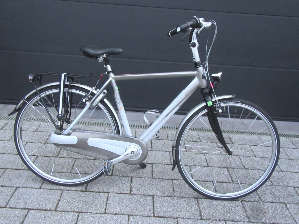 Gazelle Orange Lite Herenfiets Maat 53 Grijs Wit, Fietsen en Brommers, Ophalen, Velgrem, 49 tot 53 cm, Zo goed als nieuw