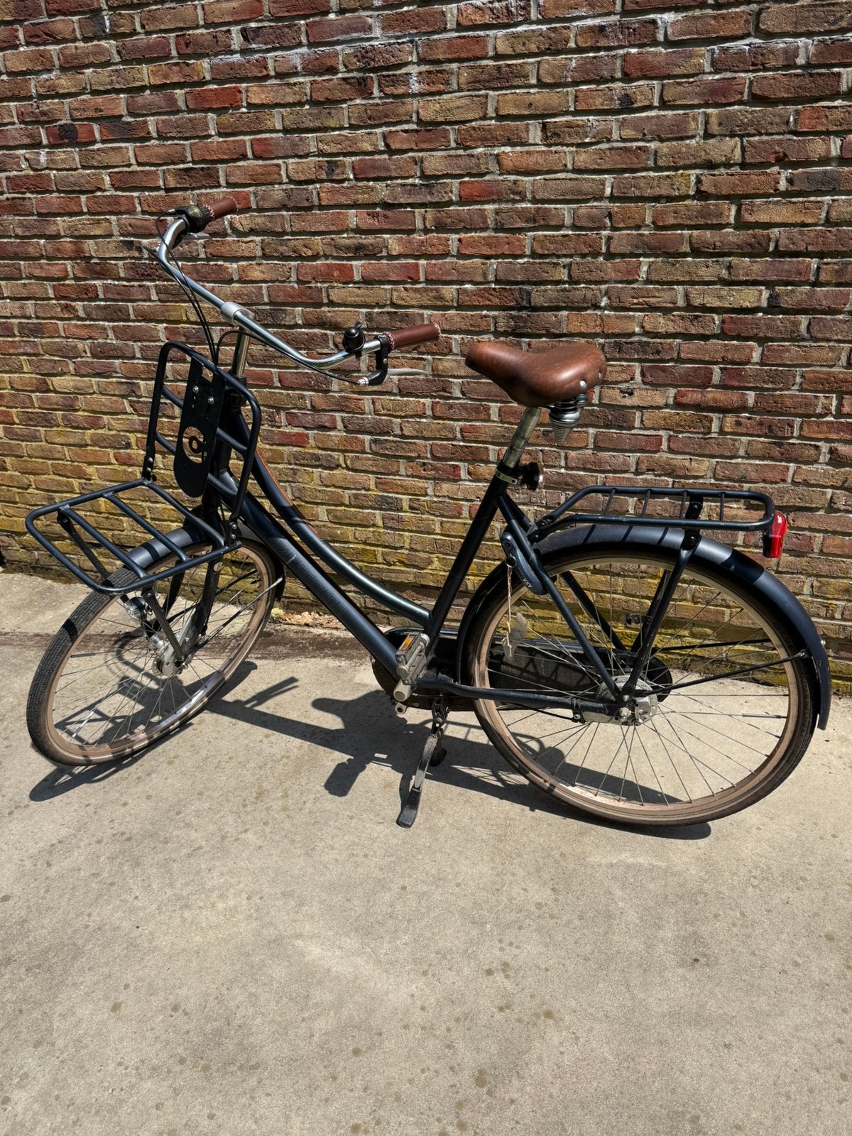 Fiets grote maat donkerblauw, 56 cm of meer, Ophalen, Zo goed als nieuw, Versnellingen