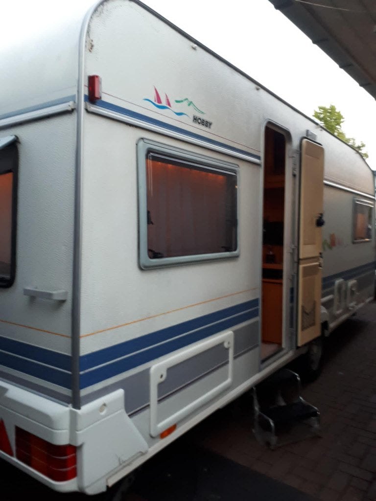 hobby 540 dubbelde bedden voortent, Rondzit, Hobby, Particulier, Lengtebed