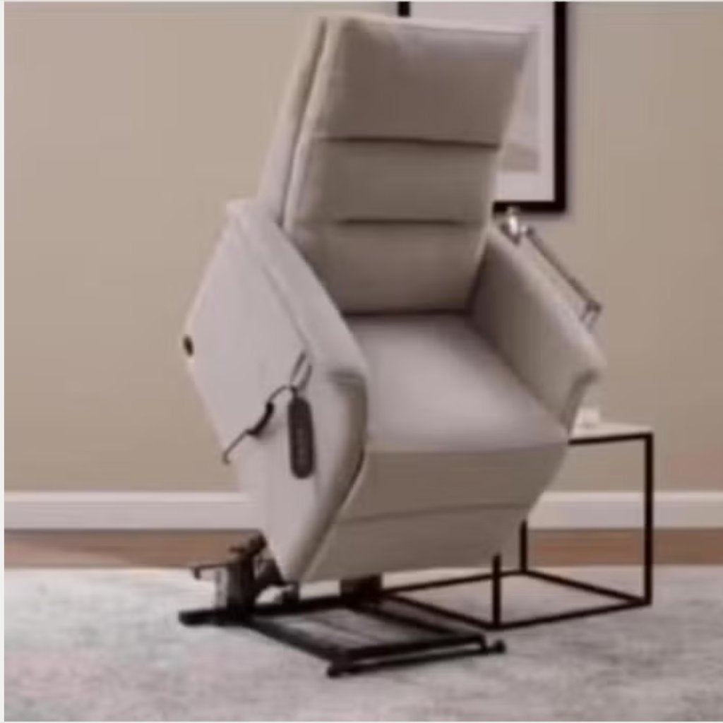 luxe relaxzetel design lederen fauteuil, Huis en Inrichting, Fauteuils, Gebruikt, Ophalen