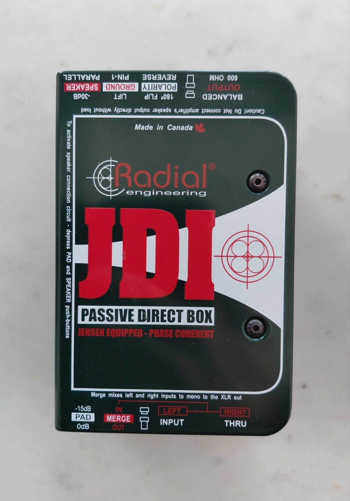 Radial Engineering JDI Passive DI, Musique & Instruments, Enlèvement ou Envoi, Comme neuf