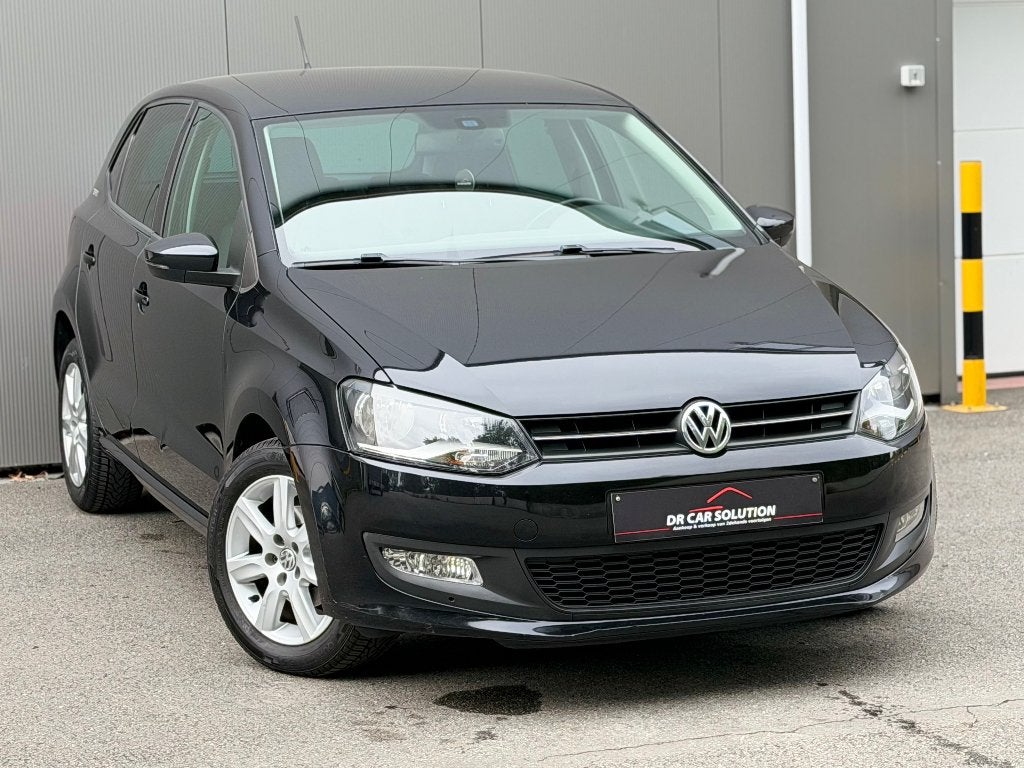 Vw Polo 6R Team|| 1.2 benzine|| airco carplay|| 144Dkm 2010, Auto's, Voorwielaandrijving, Euro 5, Stof, Zwart