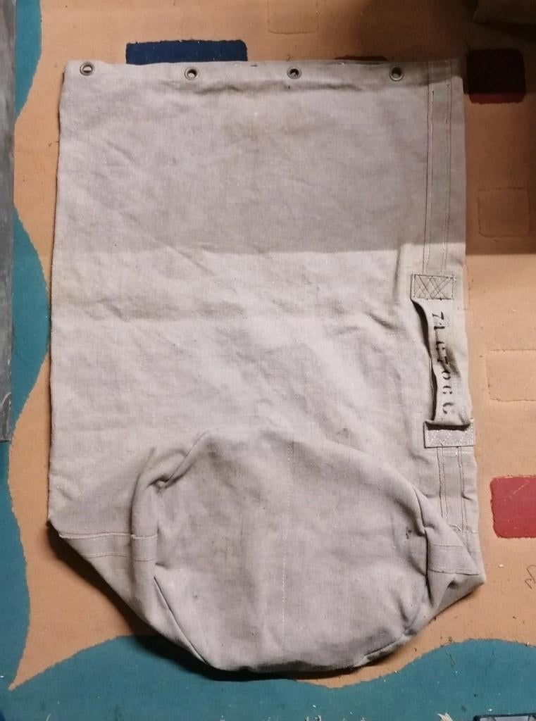 Militaire tas met marineblauwe tas, Verzamelen, Verzenden, Marine, Overige typen