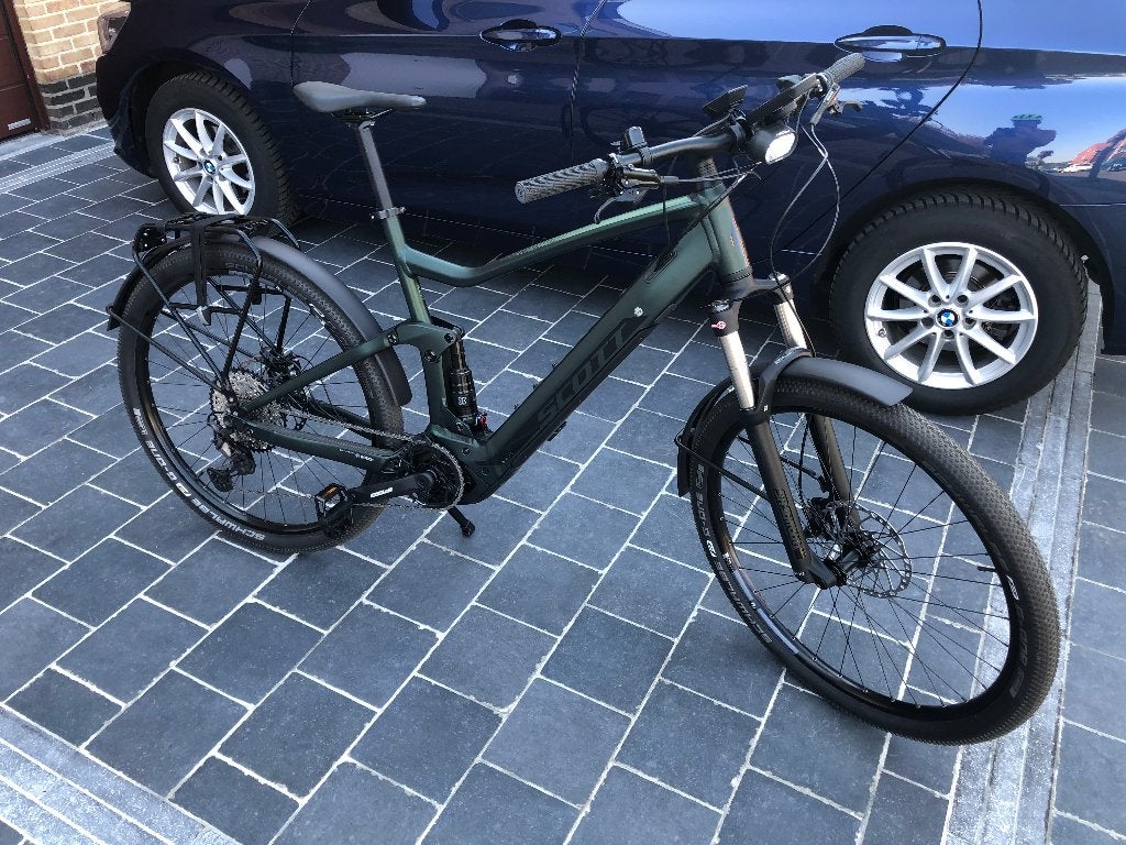 Scott Axis E-ride EVO, Zo goed als nieuw, 50 km per accu of meer, 55 tot 59 cm, Ophalen