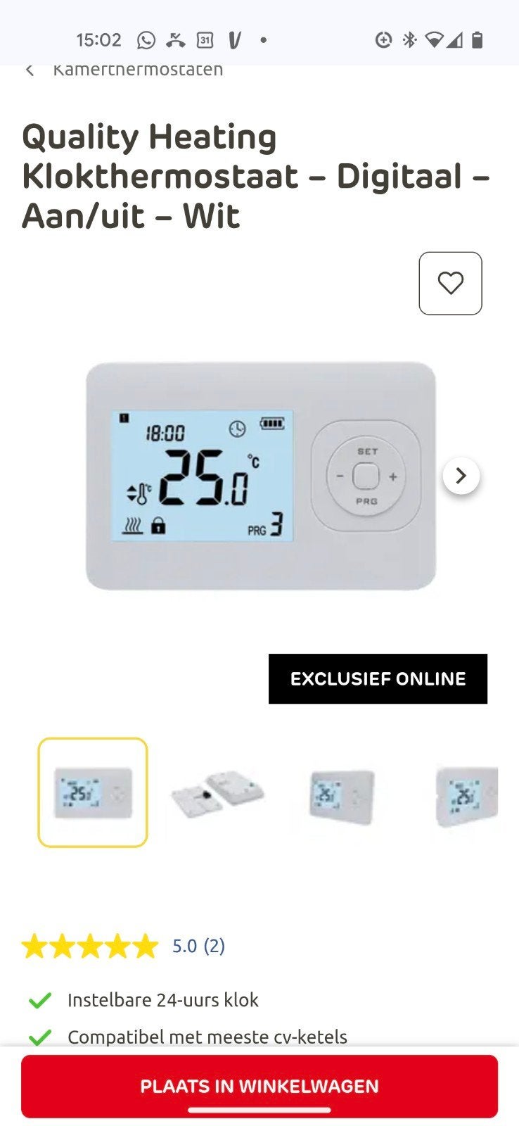 thermostat, Enlèvement