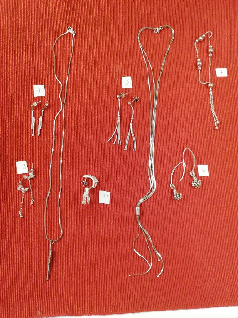 Verzilverde sieradenset, Ophalen, Overige materialen, Hanger