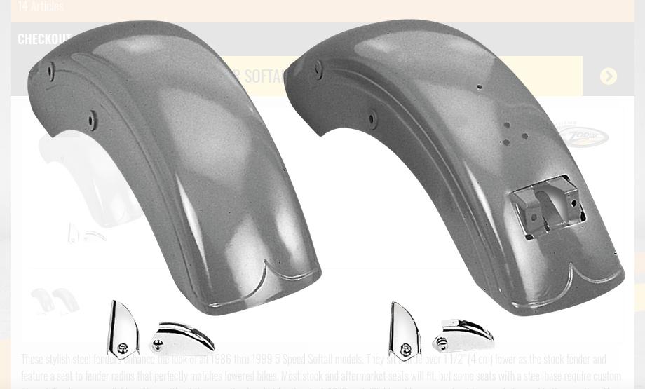 Softail 86-99 achter Spatbord zonder achterlichtbevestiging, Motoren, Petroleumhavenweg 26, Info@taco-motos.com, Nieuw, Ophalen of Verzenden