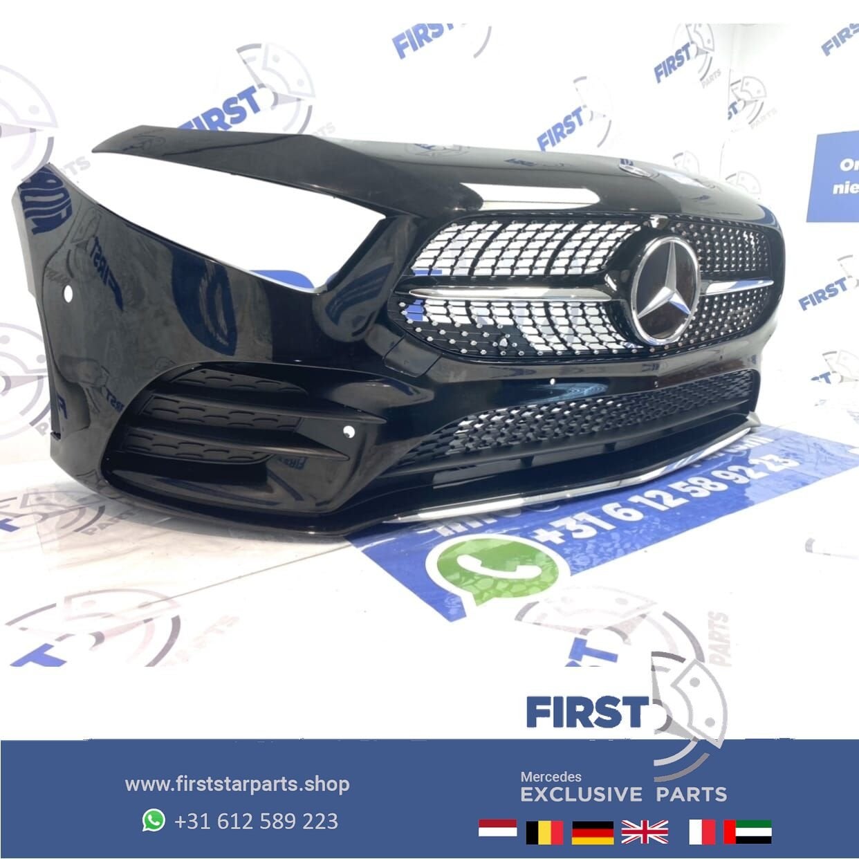 W177 V177 Mercedes A KLASSE SEDAN 35 AMG VOORBUMPER ZWART 20, Gebruikt, -, Voor, Ophalen of Verzenden