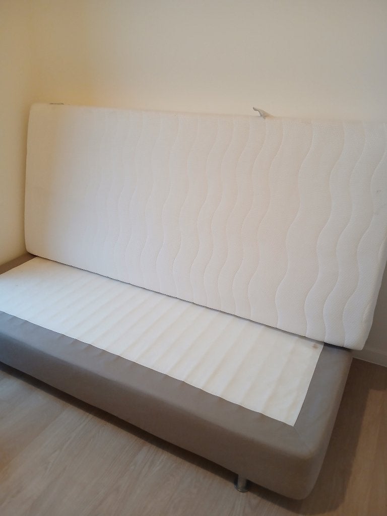Boxspring 1 pers, Ophalen, Gebruikt, 90 cm, Eenpersoons