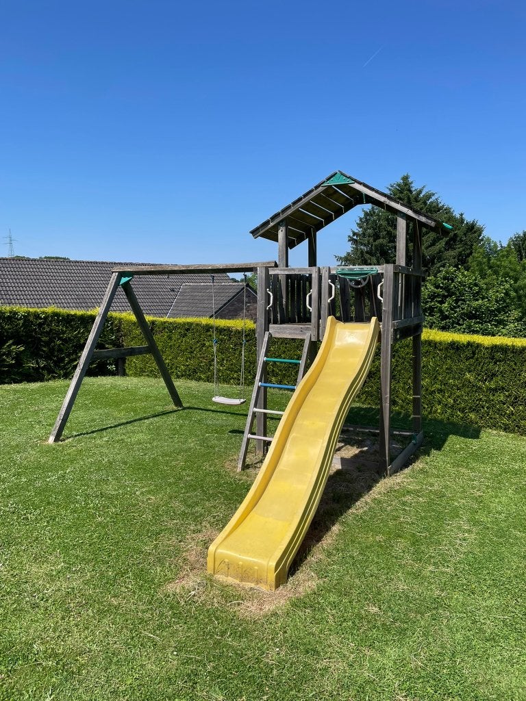 Portique balançoire avec toboggan, Enlèvement, Utilisé, Balançoire