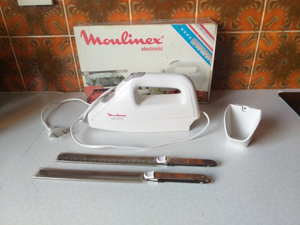 moulinex electrisch mes, Ophalen, Zo goed als nieuw, Snijmachine, Wit
