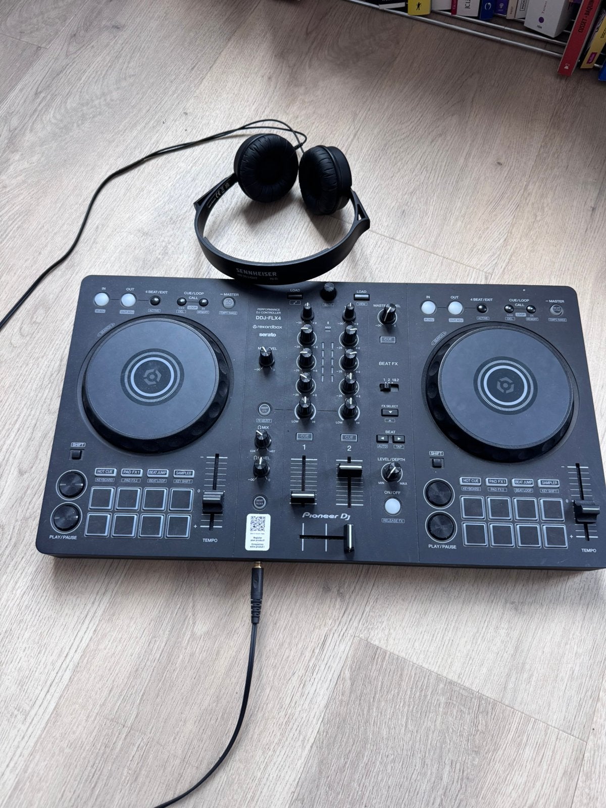 Pioneer DJ DDJ FLX3 + Pioneer DJ DM40D +  casque Sennheiser, Ophalen, Zo goed als nieuw, Pioneer