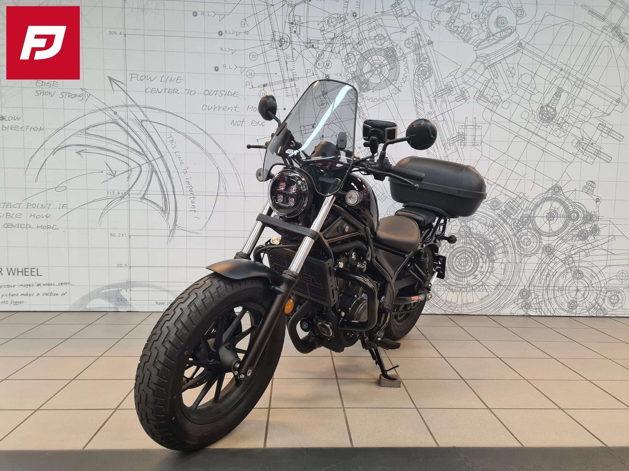 Honda CMX 500 Rebel (année de construction 2022), Motos, Entreprise, Chopper, 12 à 35 kW, 500 cm³