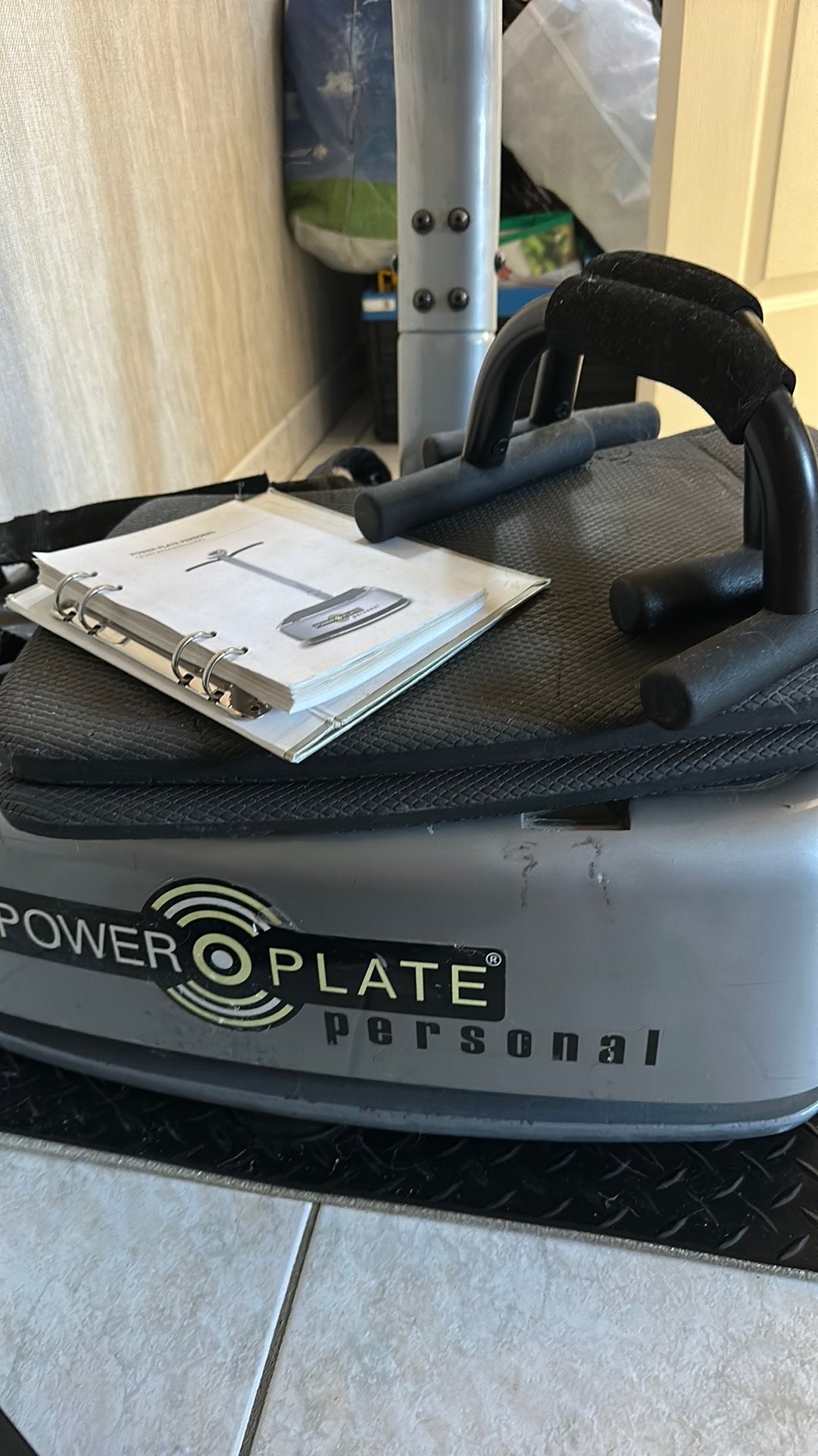 Power plate personal training toestel, Ophalen, Zo goed als nieuw, Metaal, Trilplaat