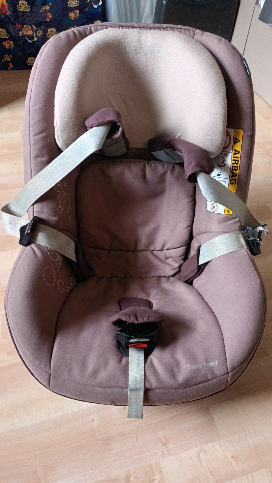 Autostoel 2wayPearl met Isofix basis, Kinderen en Baby's, Ophalen, Verstelbare rugleuning, Gebruikt, 9 t/m 18 kg