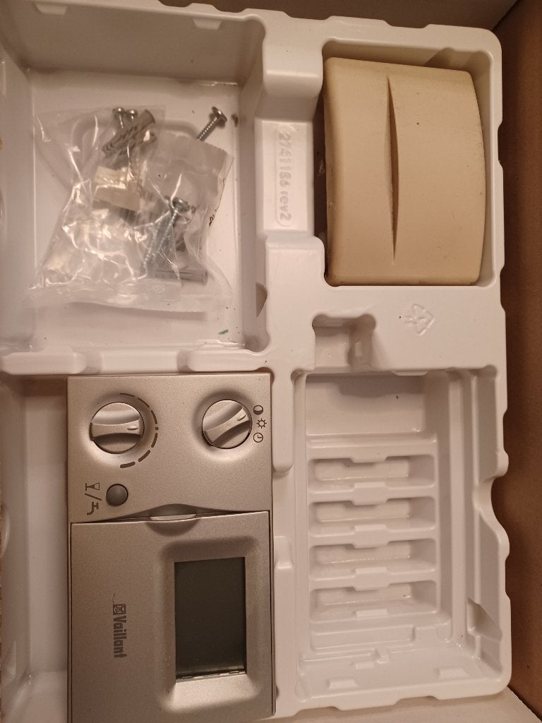 Thermostaat Vaillant VRC 410 + buitenvoeler D48, Bricolage & Construction, Thermostats, Enlèvement ou Envoi, Utilisé
