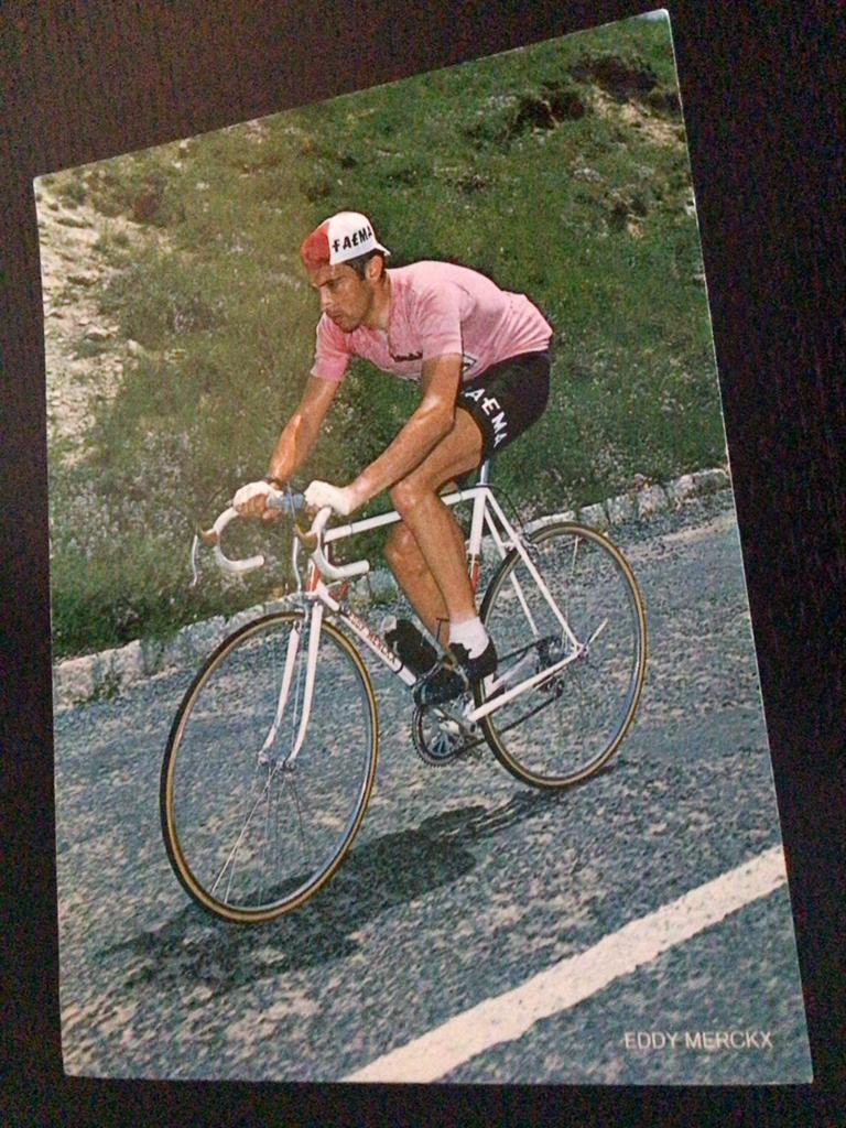 wielerkaart  giro team faema eddy merckx, Verzenden, Zo goed als nieuw