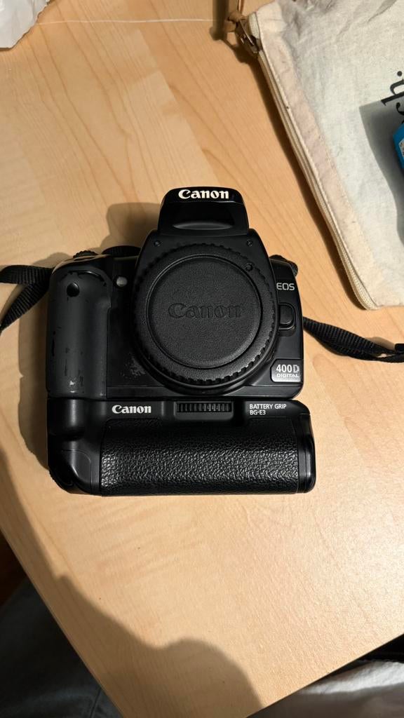 Canon 400d + battery grip, Ophalen of Verzenden, Gebruikt, Spiegelreflex, Canon