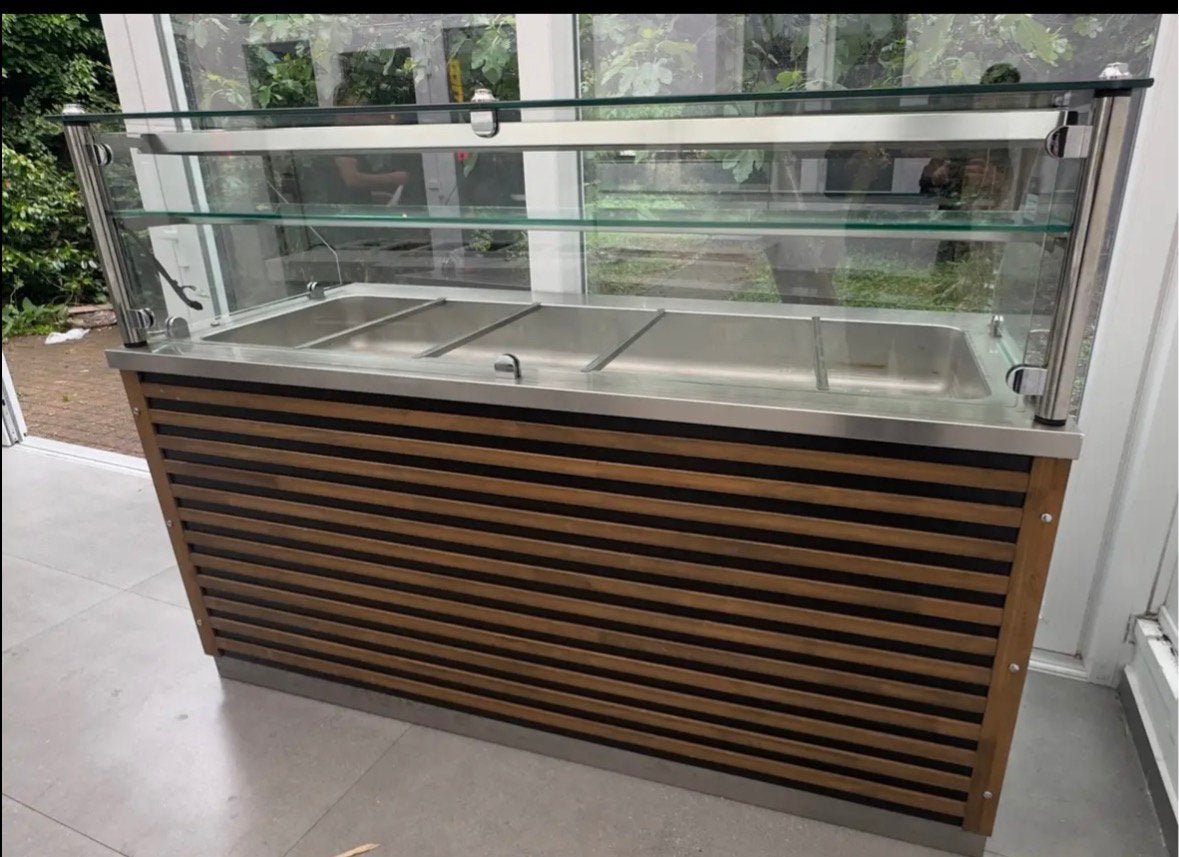 Bain-Marie Professionnel Chauffant avec Vitrine – 180cm, Ophalen of Verzenden, Nieuw zonder verpakking