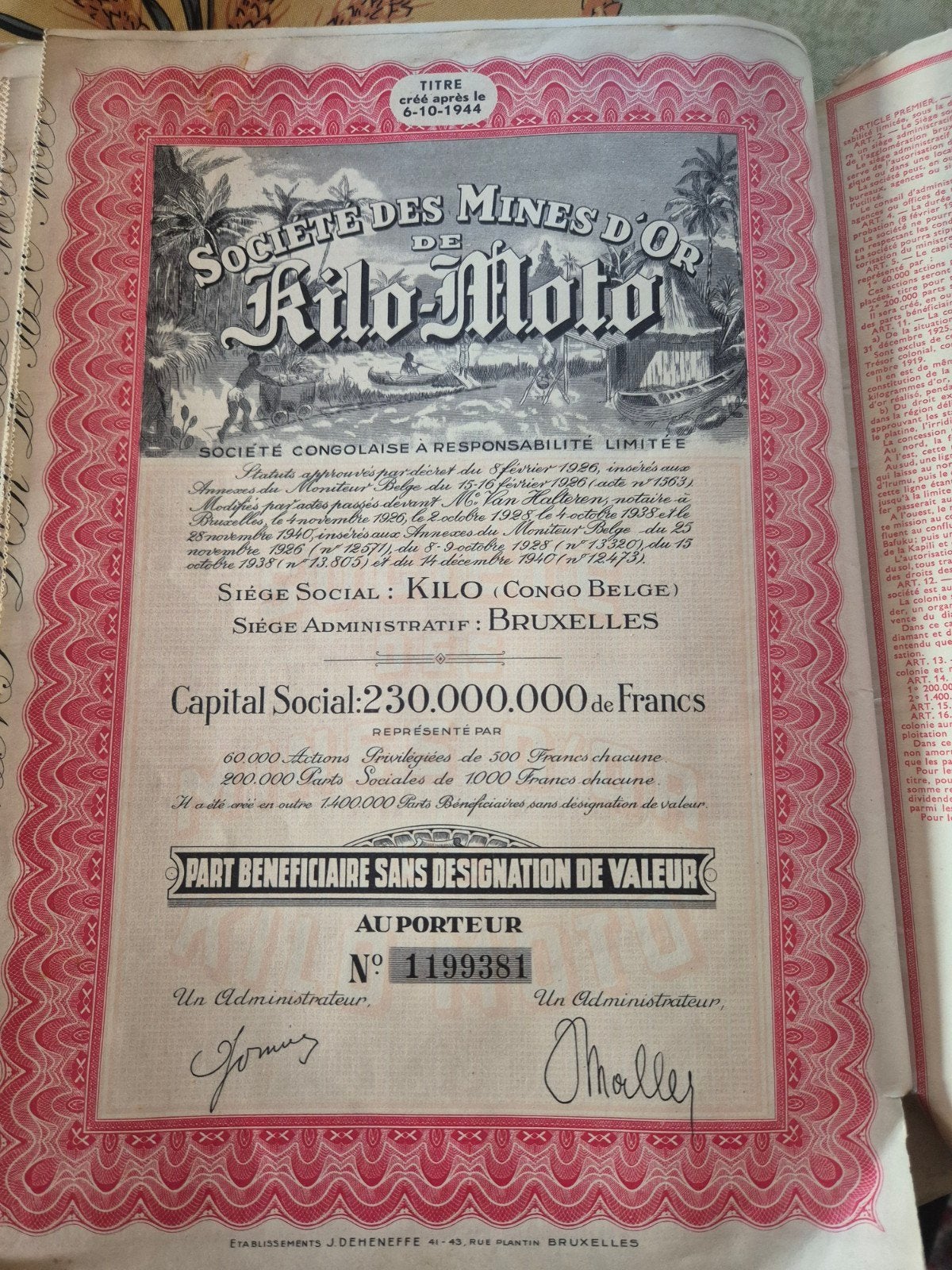 kilo moto, Postzegels en Munten, Aandelen en Waardepapieren, Ophalen